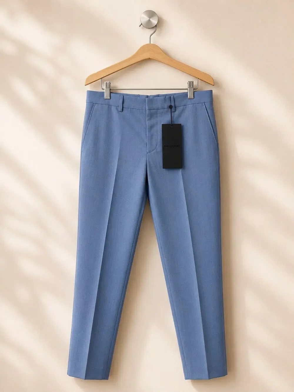 Kooples Blue Wool Modern Slim Pants Size 48 / US 32 New with tags